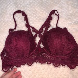 PINK FRONT CLASPING BRA